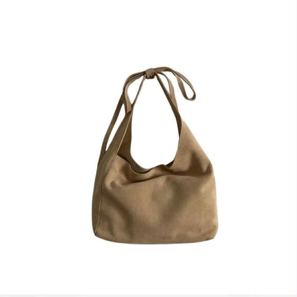 Reformation Small Vittoria tote bag in suede - Picture 1 of 5